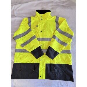 PIP Hi Vis Safety Jacket 2XL ANSI Class 3 Reflective 3M Waterproof Coat